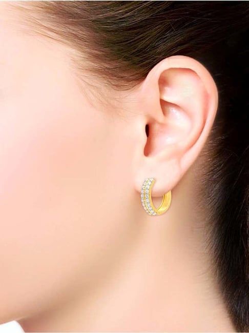 Buy Adriana Earrings - 22kt Gold Plated Earrings by Zohra
