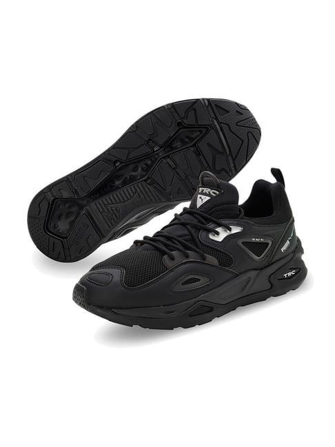 Buy Puma Men's TRC Blaze Triple Black Casual Sneakers for Men at Best ...