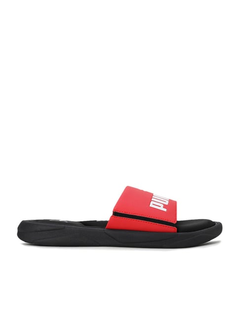 Buy Puma Men s Royalcat Memory Foam Red Slides for Men at Best