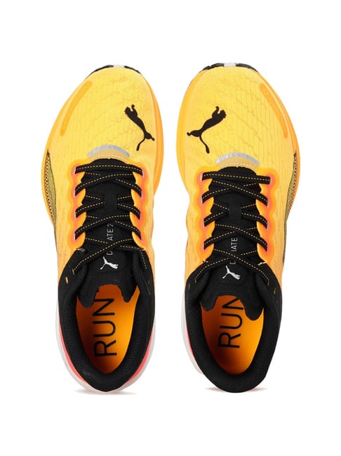 Buy Puma Men's Deviate Nitro WIDE Yellow Running Shoes for Men