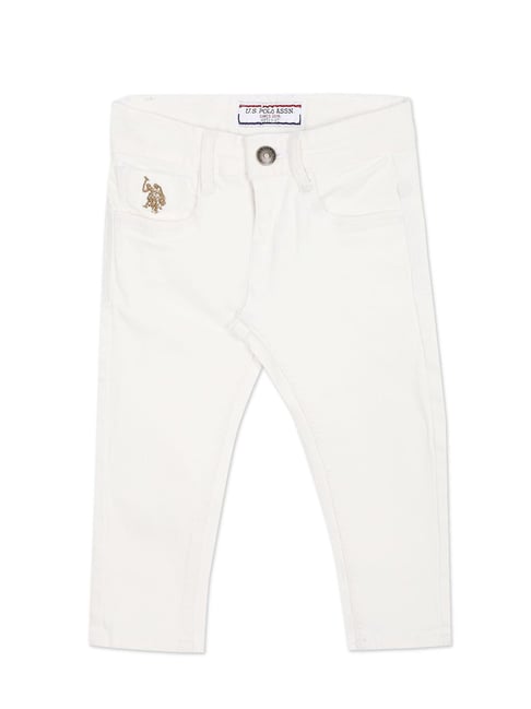 U.S. Polo Assn. Kids White Solid Jeans