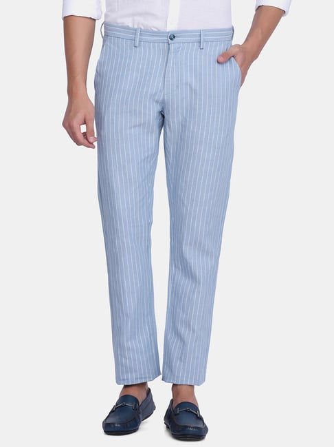 Buy Navy Blue Trousers  Pants for Men by INDIAN TERRAIN Online  Ajiocom