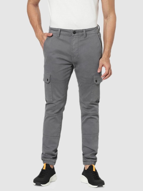Buy CELIO Brown Solid Cotton Relaxed Fit Men's Casual Trousers | Shoppers  Stop