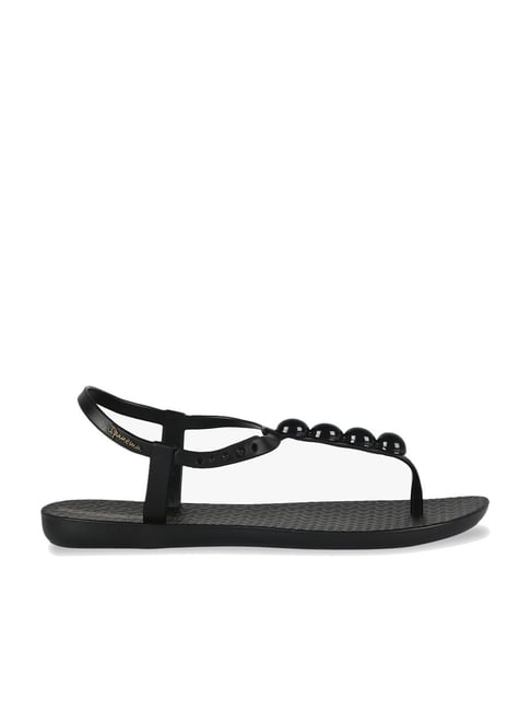 Ipanema Women's Black T-Strap Sandals