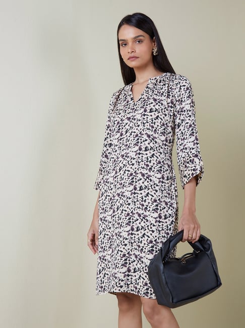 Wardrobe by Westside Multicolour Floral-Printed Heather Dress Price in India