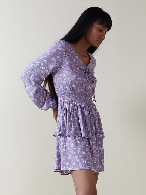 Nuon by Westside Lilac Floral-Print Dress Price in India
