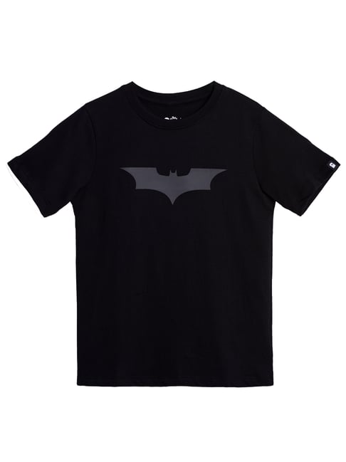 The Souled Store Kids Black Batman T-Shirt