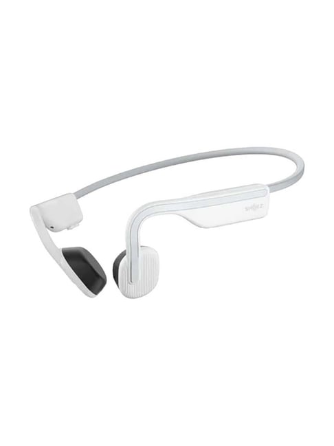 Shokz OpenMove Open-Ear Bluetooth Bone Conduction Sport Headphones (White)