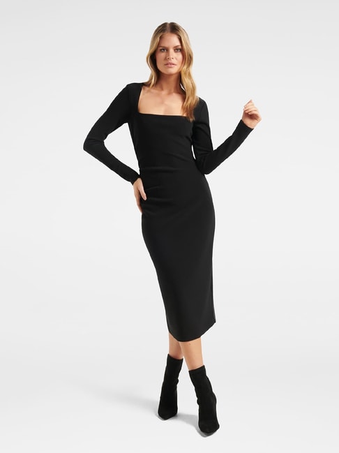 Velmita Women Bodycon Black Dress - Buy Velmita Women Bodycon Black Dress  Online at Best Prices in India | Flipkart.com