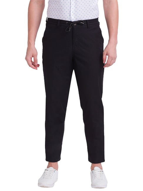 Buy Forever New Black Drawstring Trousers for Womens Online  Tata CLiQ