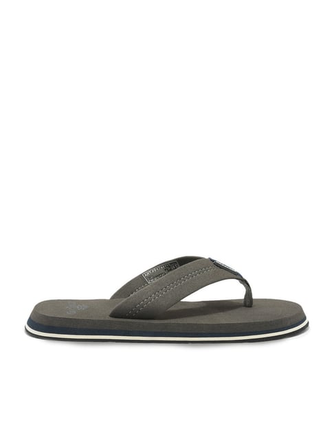 Woodland Men's Grey Flip Flops