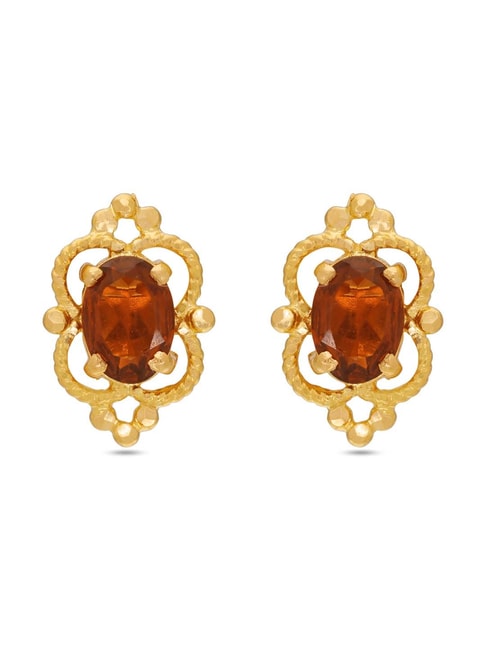 Puffed Square Stud Earrings in 14K Gold | Zales