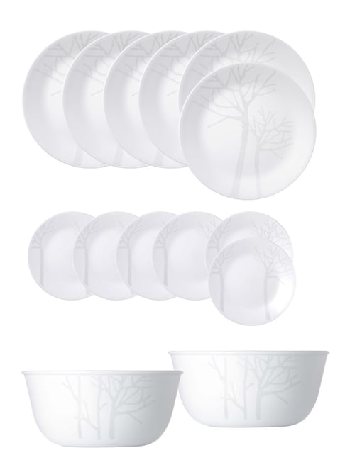 Buy Corelle Asia Frost White Vitrelle Glass Dinner Set Pack of