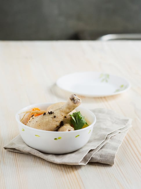 Ceramic Corelle Large Soup Bowls Corelle Asia European Herbs 532ml