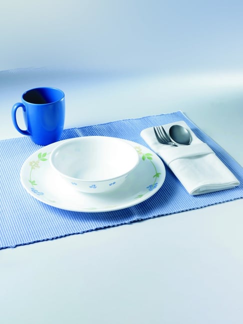 Corelle Livingware Secret Garden White Vitrelle Glass Katori - Set of 4 (177ml)-picture-19