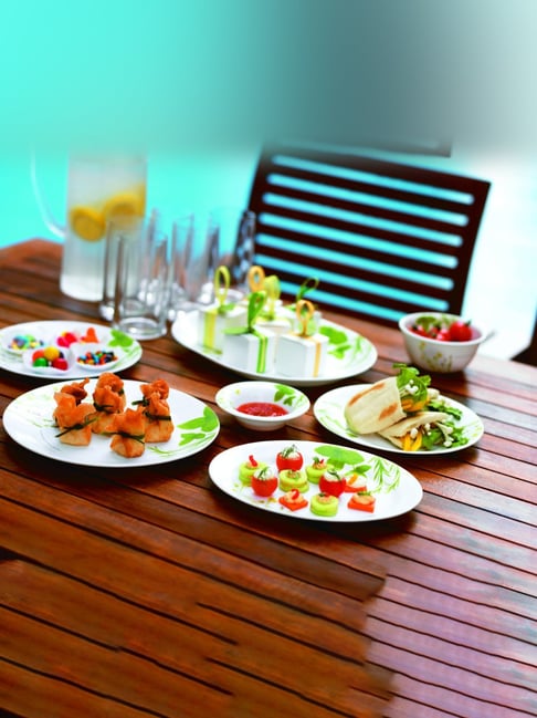 Food Quirky Serving Dishes Corelle Asia European Herbs 31cm Oval