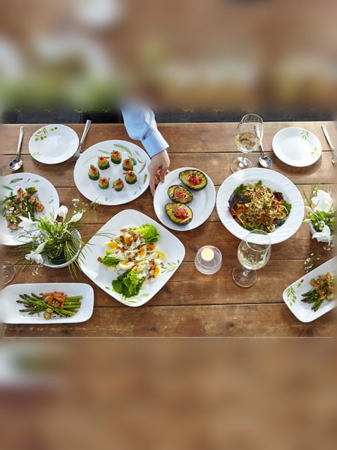 Buy Corelle White Vitrelle Glass Medium Plates Set of