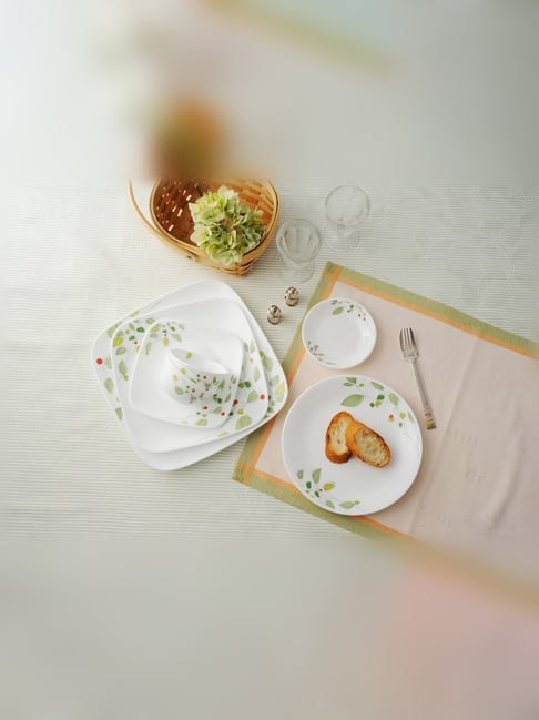 16 Piece Corelle Vitrelle Square Plates Corelle Square Happy Days