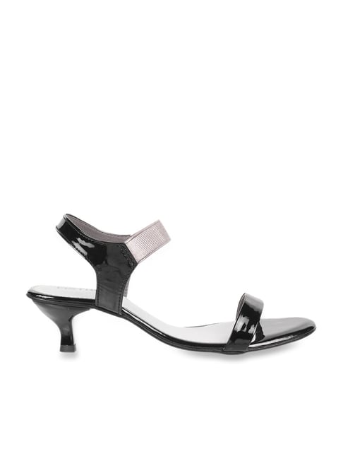 Metro Women's Black Ankle Strap Stilettos-picture-35