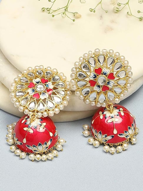 Buy First Quality Guaranteed Gold Plated Jhumka Earrings Online