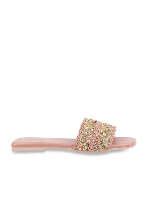Metro Women's Pink Casual Sandals Price in India