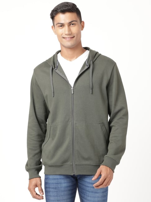 Buy Men's Super Combed Cotton French Terry Jacket with Ribbed Cuffs and  Convenient Side Pockets - Performance Grey 2730 | Jockey India