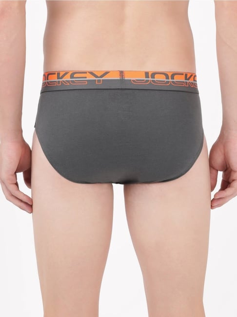 Buy Jockey Grey Cotton Comfort Fit Printed Briefs for Mens Online @ Tata  CLiQ