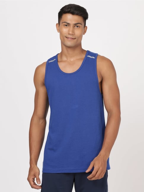 Buy Jockey Blue Comfort Fit Vest for Mens Online Tata CLiQ - Main Image