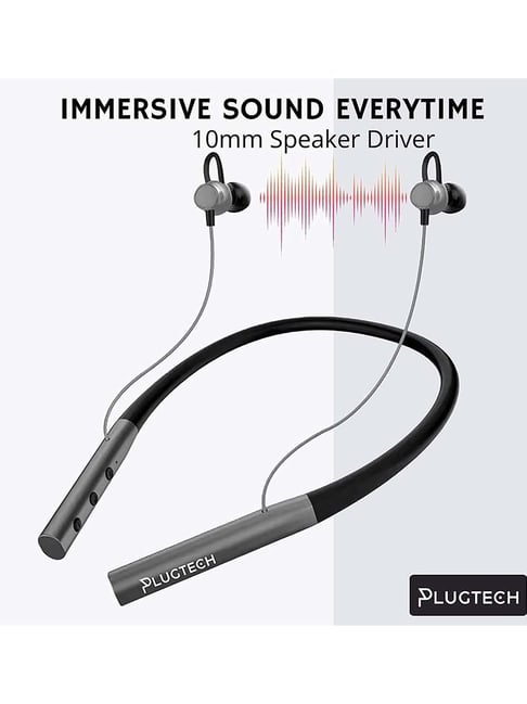 Buy Plugtech GoNeck Pro 100 Wireless Earphones (Grey) Online At