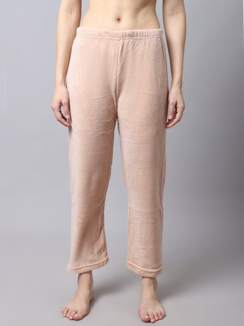 Buy Tag Beige Regular Fit Lounge Pants for Women Online Tata CLiQ