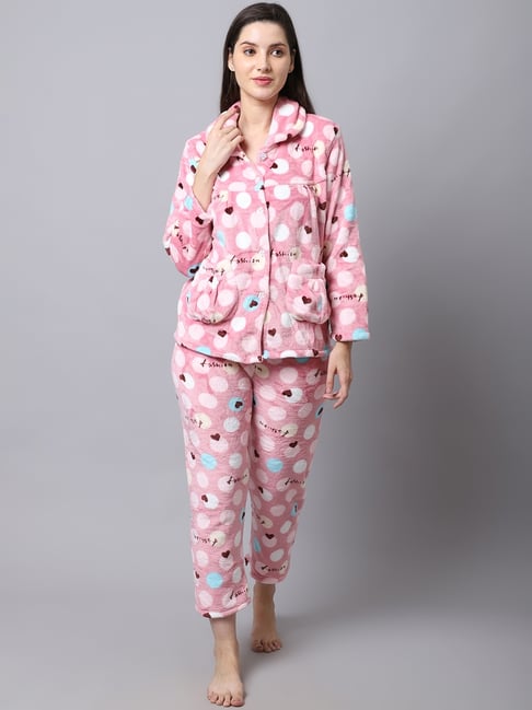 TAG 7 Pink Printed Night Suit-picture-23