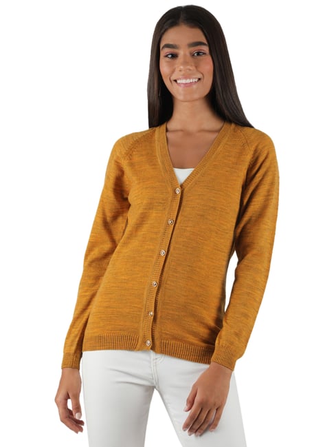 Mustard open hotsell front cardigan