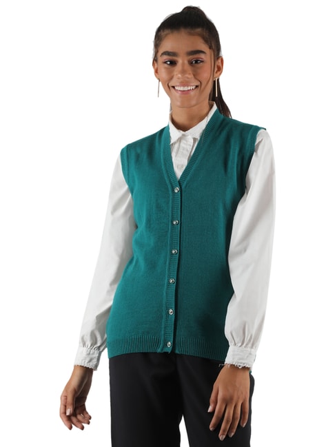 Monte Carlo Green Open Front Cardigan