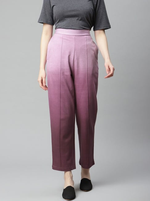 Melon by PlusS Purple Printed Trackpant