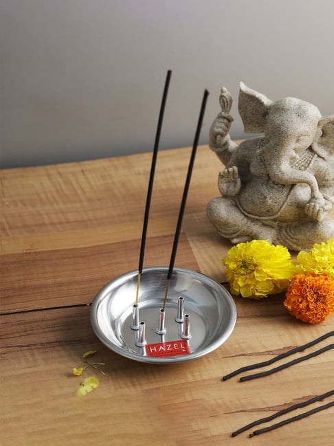 HAZEL Silver Stainless Steel Incense Stick Holder