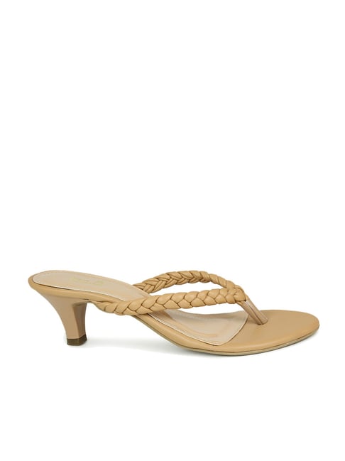 Inc 5 Inc.5 Women's Beige Thong Sandals