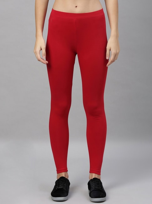 EFJONE Pants for Women 2023 Autumn Yoga Basic Tummy Control Sports Leggings  Trendy Long Leggings Red at Amazon Women's Clothing store