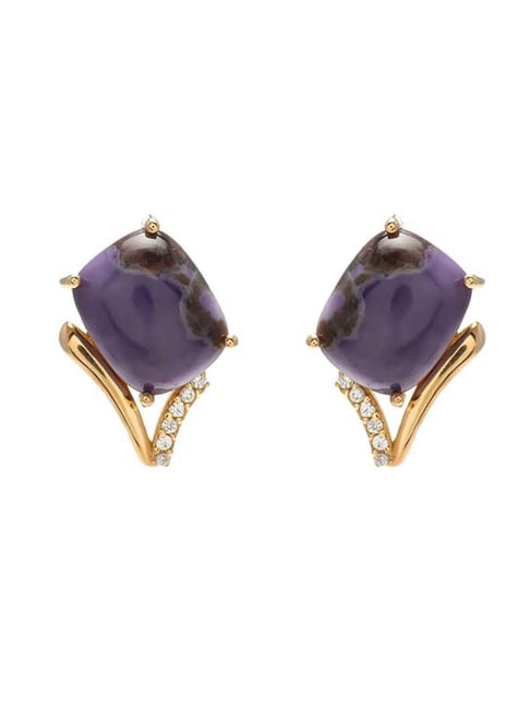 Tiffany Sparklers lavender amethyst earrings in 18k rose gold  Amethyst  earrings Tiffany earrings Earrings