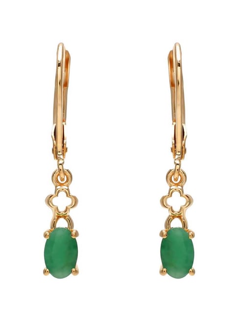 High Grade Medieval French Gold Round Emerald Glass C Style Earrings Online  Emerald Jewelry Accessory From Bestgift_yy, $22.85 | DHgate.Com