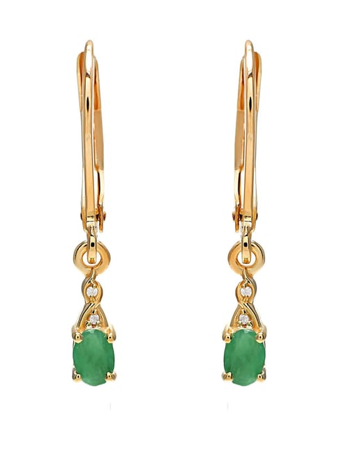 Buy online Embellished Emerald Earrings from fashion jewellery for Women by  Jorie Bazaar for ₹2400 at 0% off | 2024 Limeroad.com