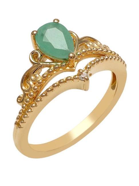 MBVGEMS Emerald Ring 10.25 Ratti for men and women Brass Emerald Ring Price  in India - Buy MBVGEMS Emerald Ring 10.25 Ratti for men and women Brass Emerald  Ring Online at Best