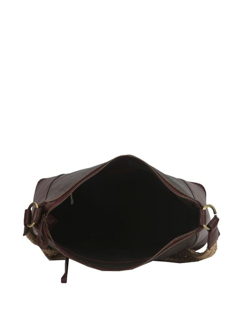 Buy Woodland Brown Printed Medium Shoulder Bag Online At Best Price