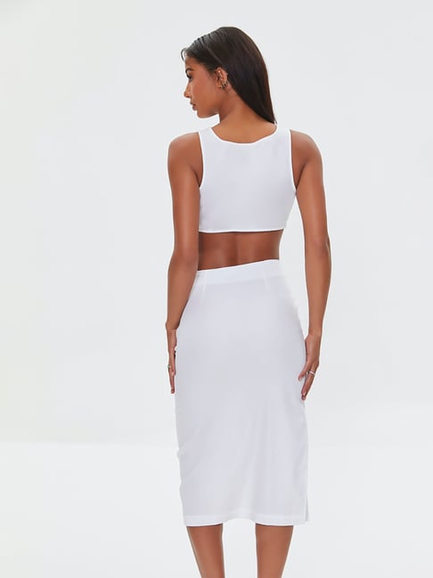 Forever 21 clearance white midi dress