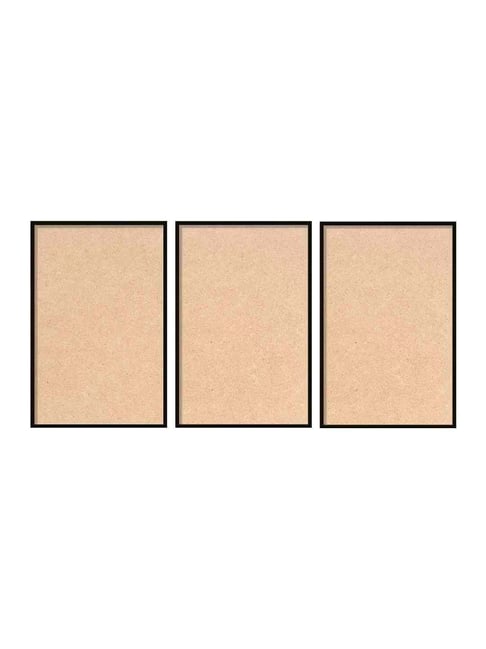 Buy 999Store Brown Black Wall Painting Panel With Fibre Frame at