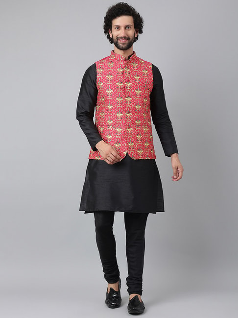 Traditional Kurta Pyjama with Jacket | Buy Mens Ethnic Wear Online