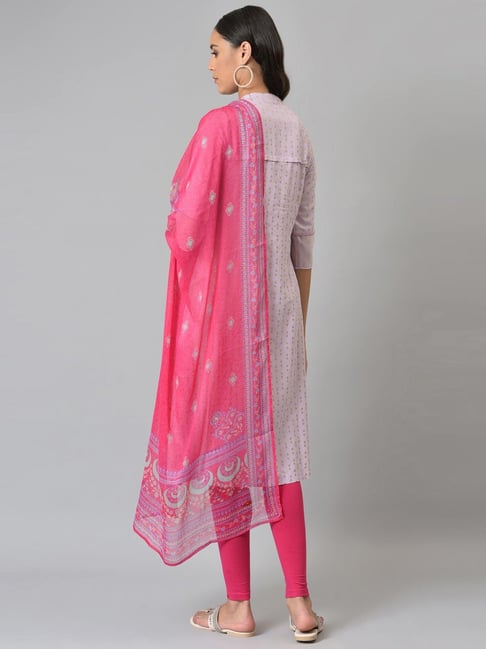 Lakhnavi Chikankari Kurta /Kurti Dark Pink - Medium | Boho street style,  White leggings, Formal looks