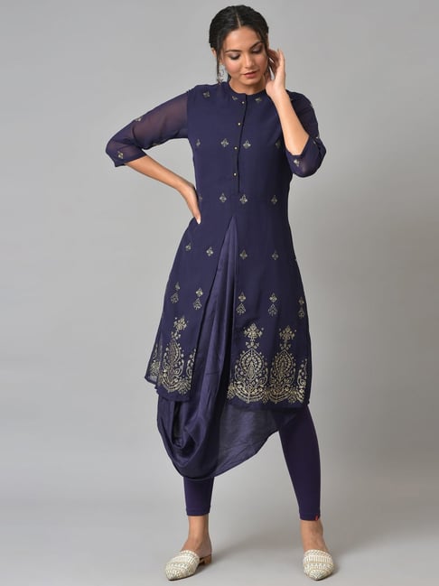 Buy W Purple Printed Kurta Leggings Set for Women Online @ Tata CLiQ