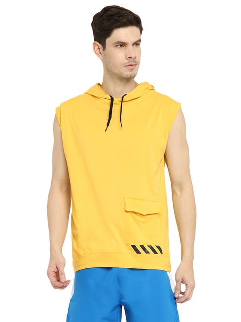 OFF LIMITS Yellow Hooded T-Shirt