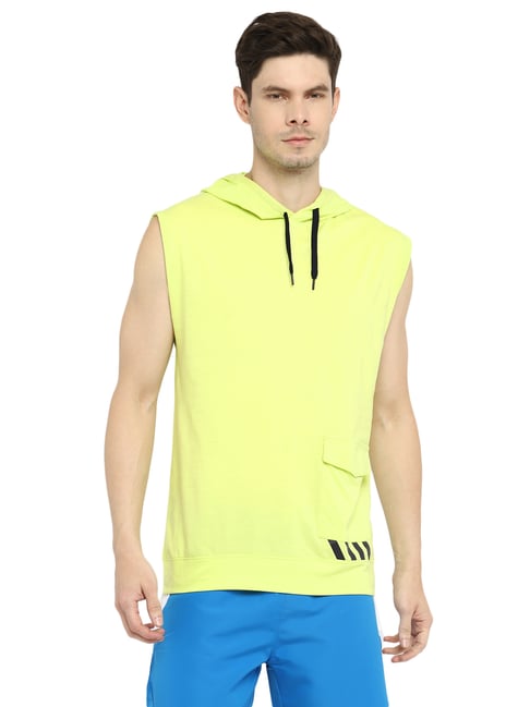 OFF LIMITS Lime Yellow Hooded T-Shirt
