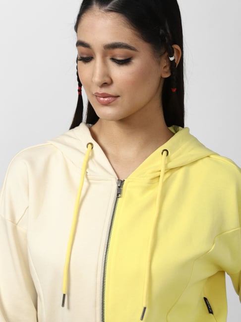 Buy Forever 21 Yellow Cotton Regular Fit Sweatshirt for Women Online Tata CLiQ